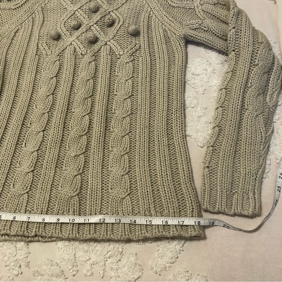 🌲 European cable-knit turtleneck sweater - Picture 6 of 11
